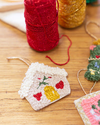 Atelier de décoration / ornements de sapin en punch needle 4h - Privé